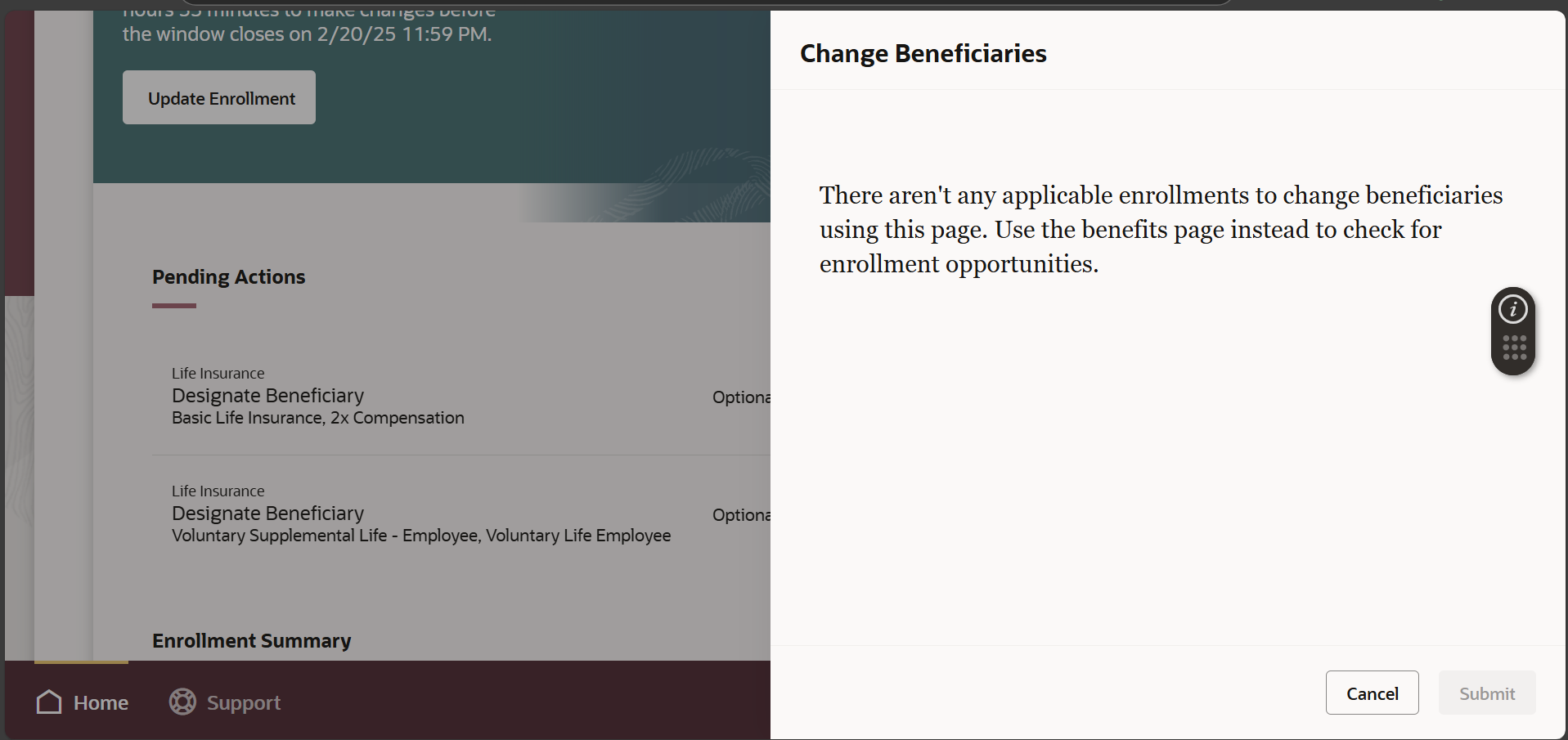 Change Beneficiaries page is not working in Benefits — Cloud Customer ...