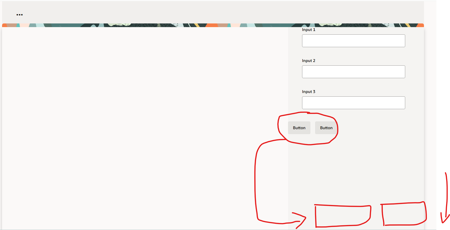 How to place button at the end and in stack in general overview ...