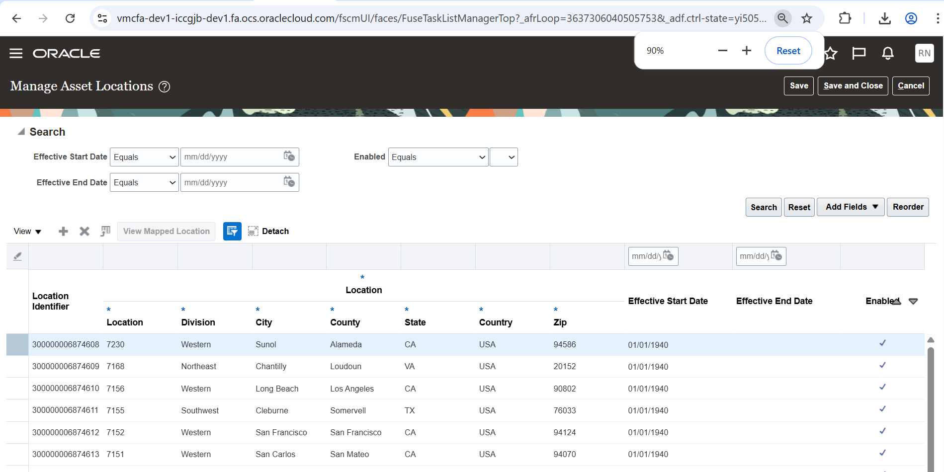 How to add locations to Manage Asset Location in Fixed Asset Fusion via ...