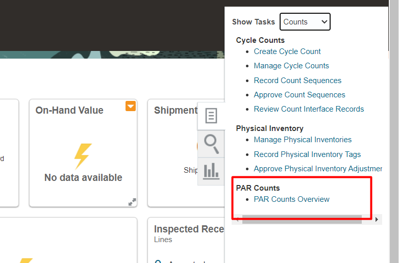 Par Count Inventory How can we enable