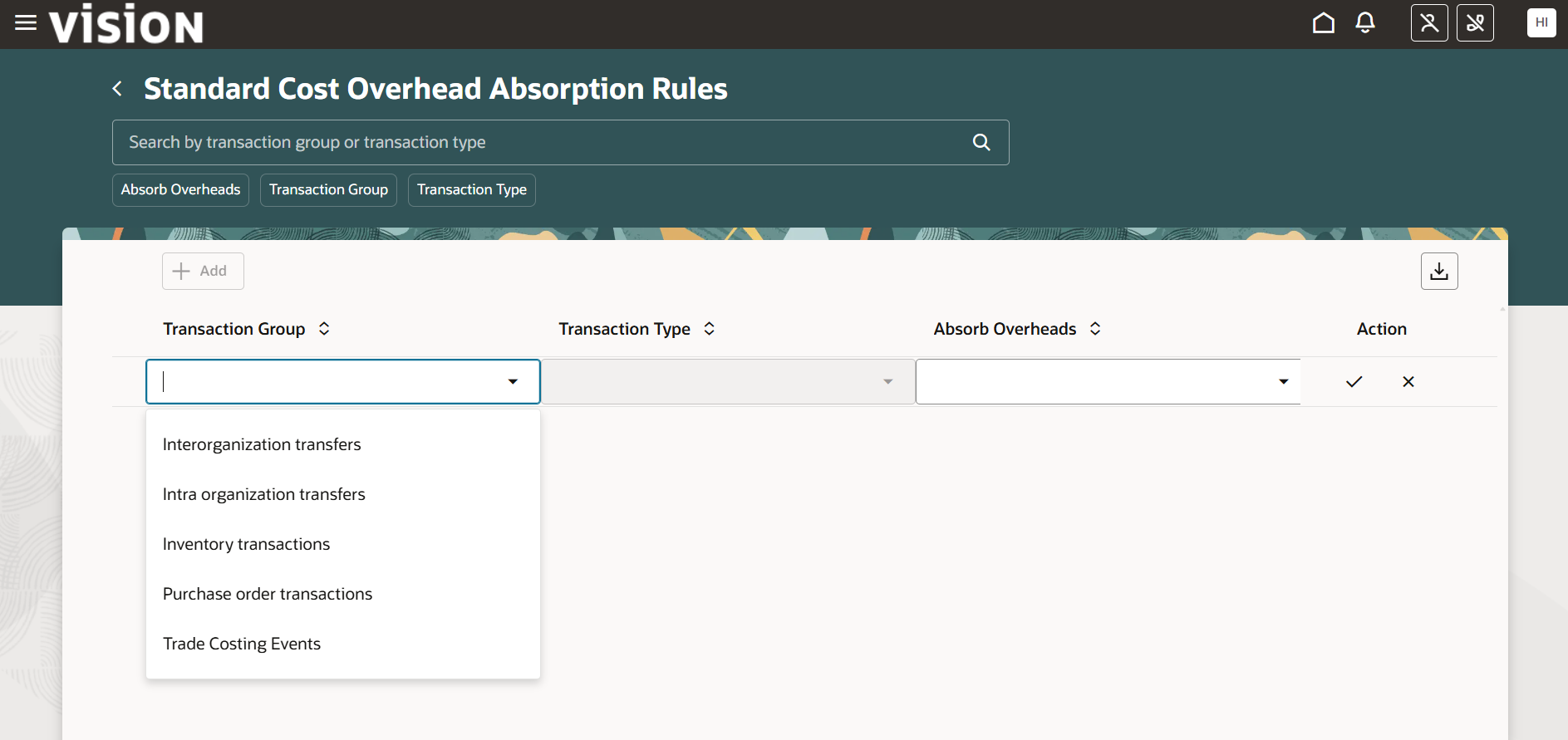 Absorb Costumer How to absorb overheads at purchase order receipt in standard costing ...