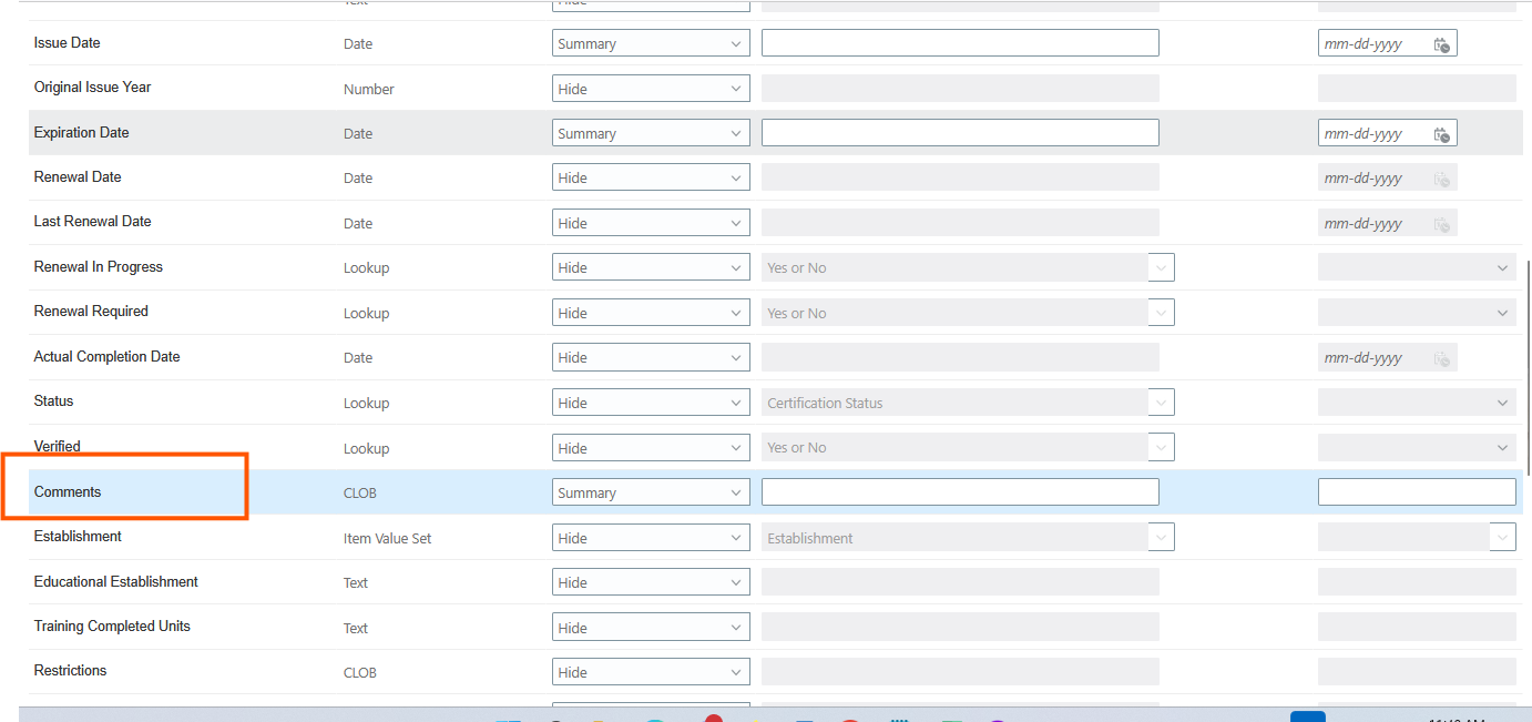 How to rename comments label name in certification content section for ...