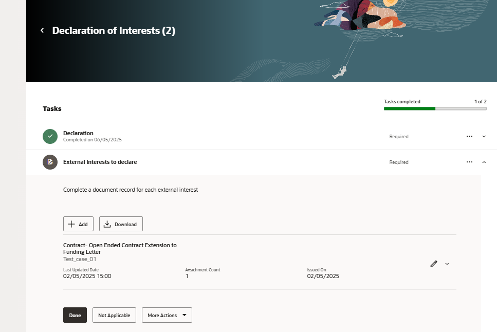Only show certain document records in journey embedded task — Cloud ...