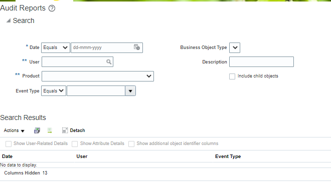 How can we query competencies in the audit report — Cloud Customer Connect