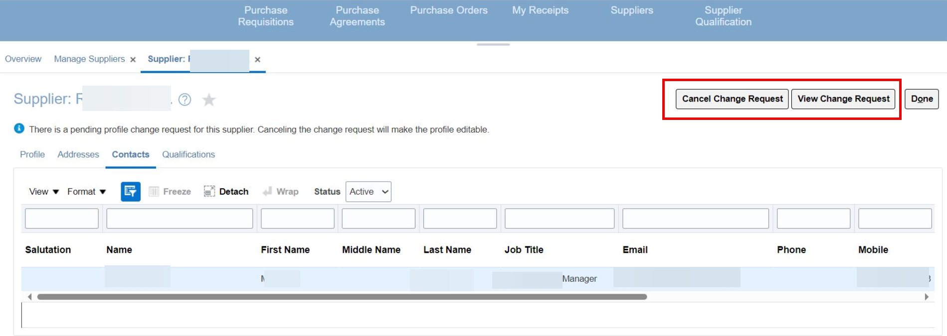 Edit Supplier Profile Change Request for a supplier — Cloud Customer ...