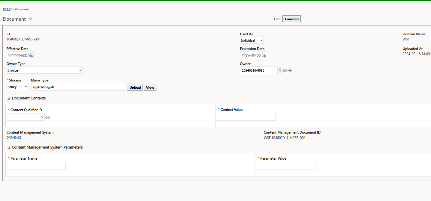 Limited document display option to Carriers — Cloud Customer Connect