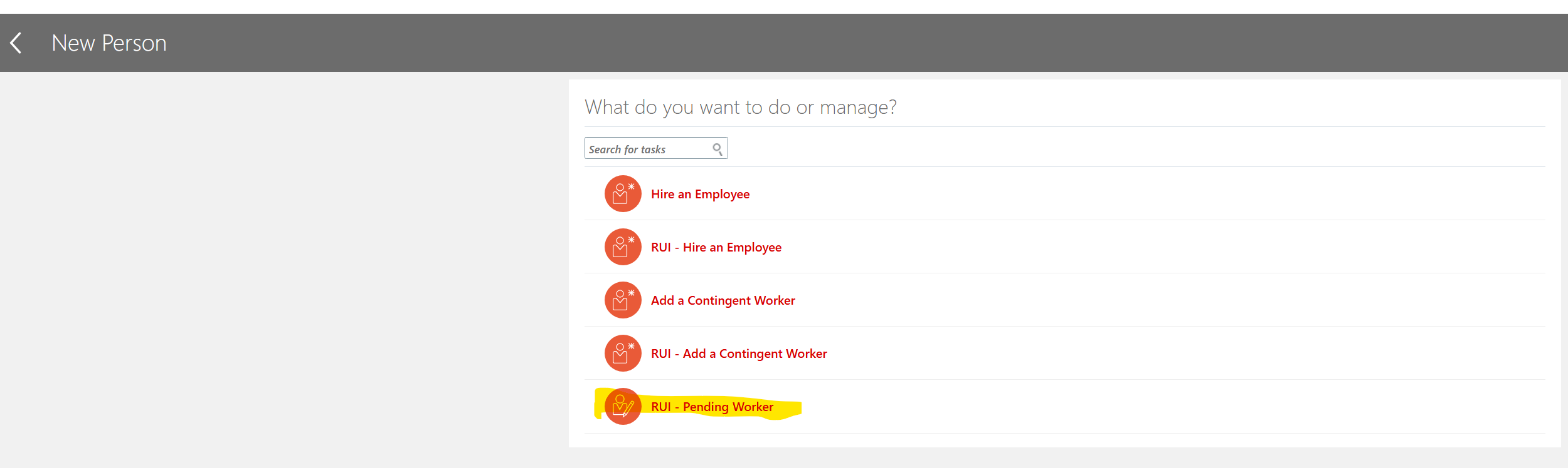 How to remove with RUI Pending Worker task from Quick action with ...