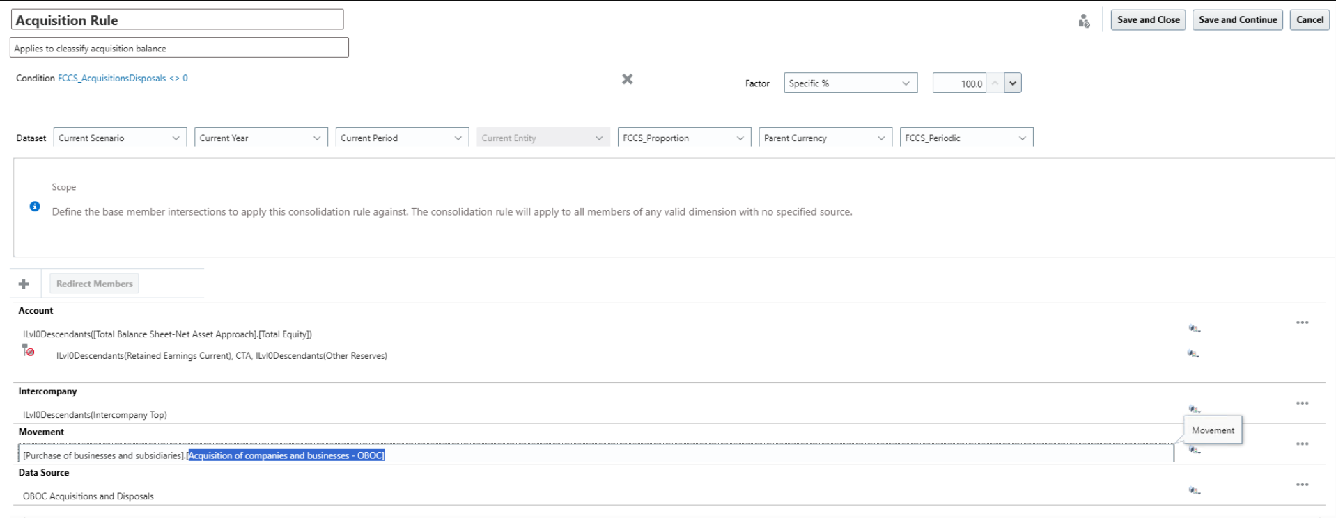 Issue with Configurable consolidation rule — Cloud Customer Connect
