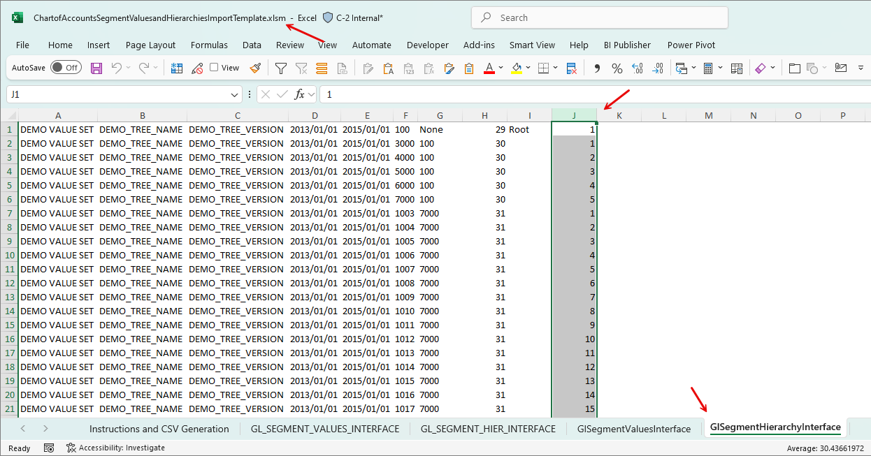 Chart of Accounts Hierarchy Sort Order Field Name — Cloud Customer Connect