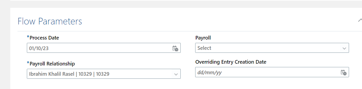 Flow - Parameter which dynamically populates value based on value of ...