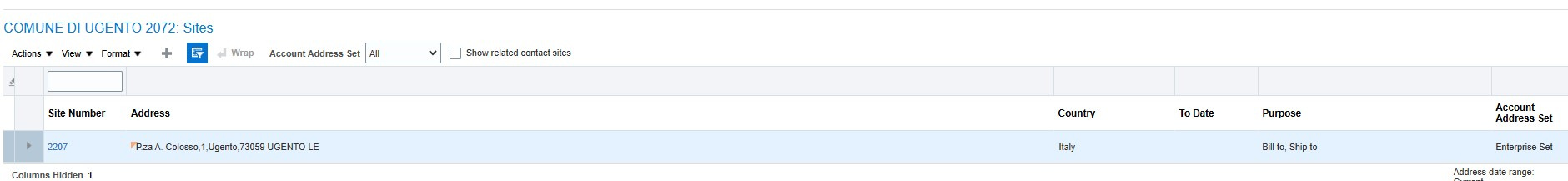 Customer/Supplier displaying addresses — Cloud Customer Connect