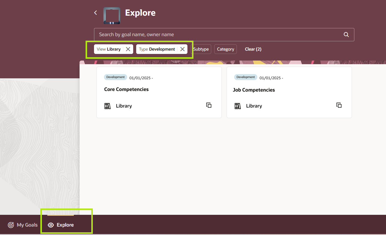 Redwood Deeplink for Explore Goal page with filter value — Cloud ...
