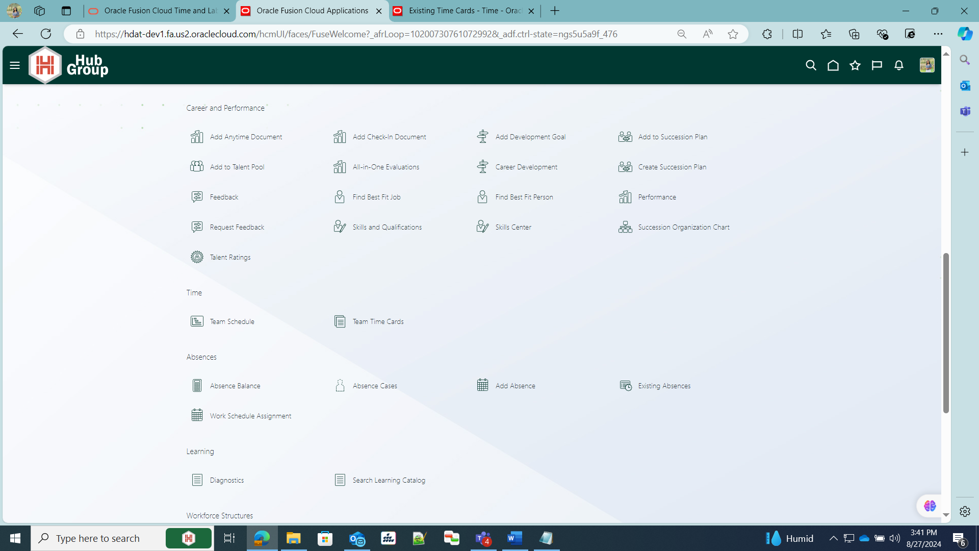 23D Redwood Time and Labor — Cloud Customer Connect