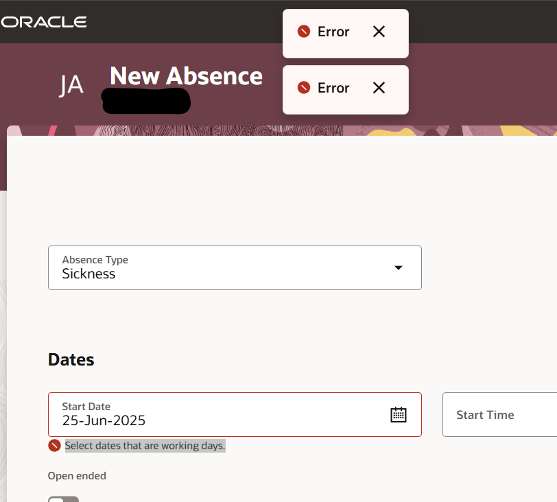 Redwood: Add Absence HR Specialist — Cloud Customer Connect
