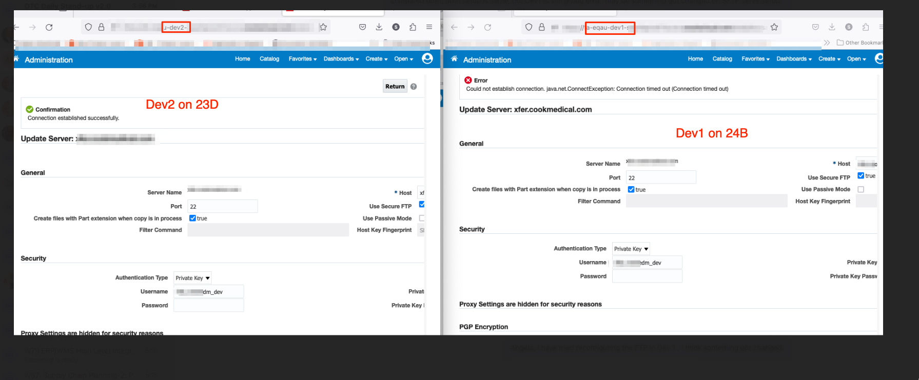24B FTP server error — Cloud Customer Connect