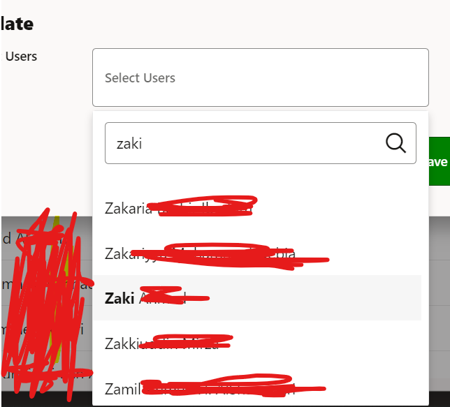 select component filter is not working as expected — Cloud Customer Connect
