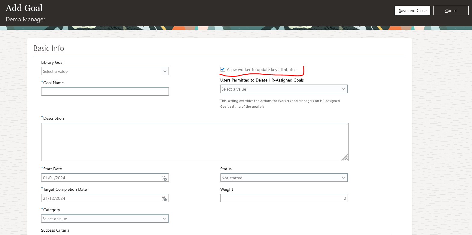 How to disable "Allow worker to update key attributes" — Cloud Customer ...