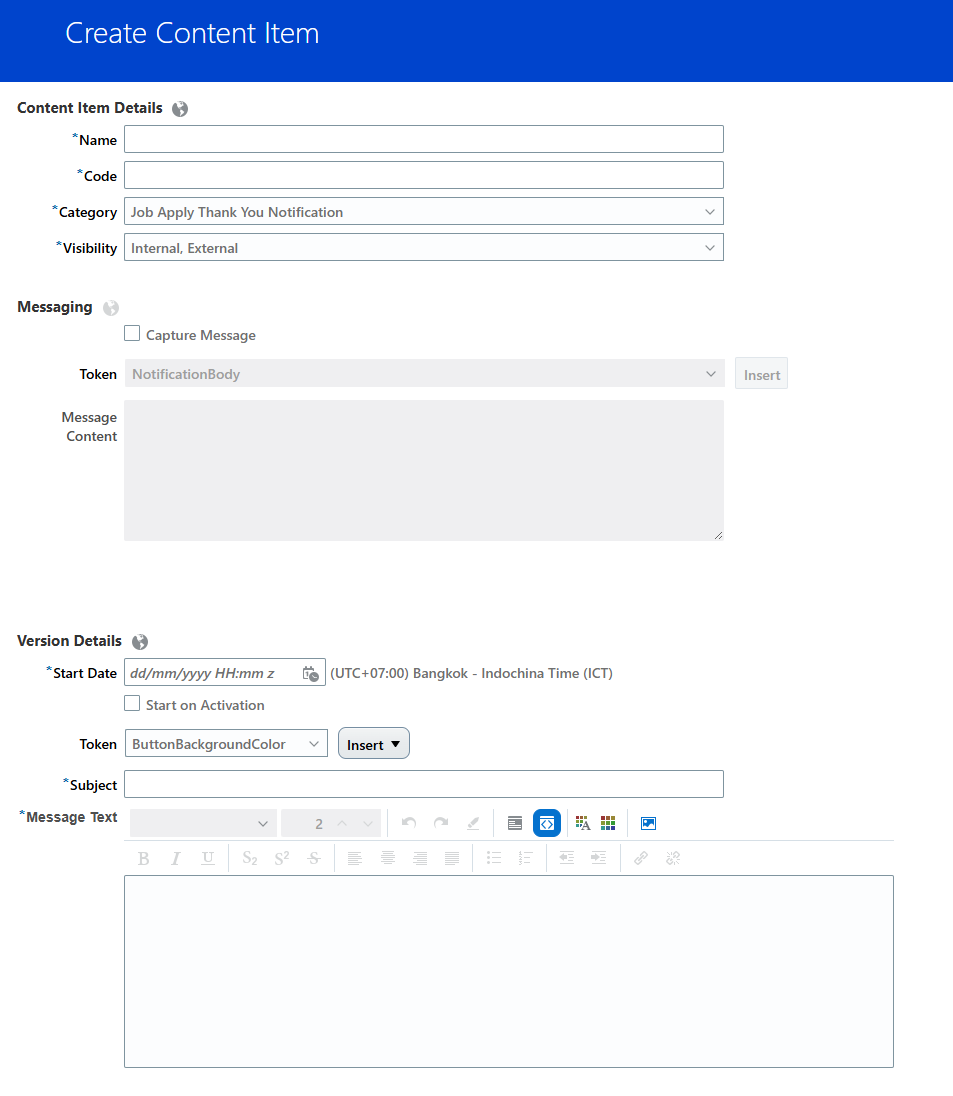 Email Content Module Library Example How to configure different email content in Recruiting Content Library ...
