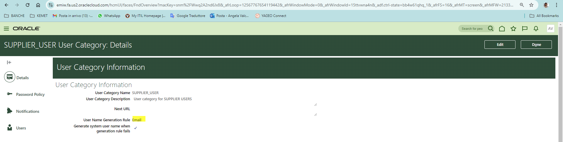 Security Console - How to identify who made change to an user_category ...