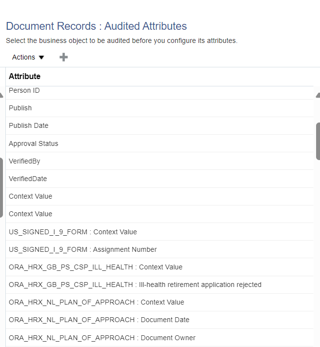 HR_DOCUMENTS_OF_RECORD_AUDIT Missing DFF Value for Assignment Number ...