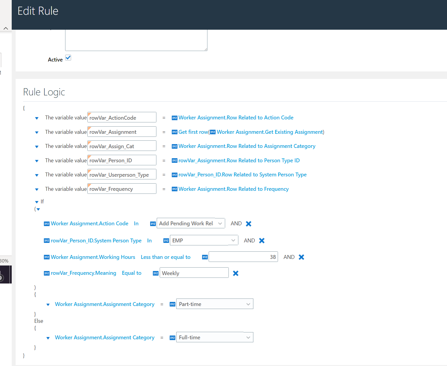 Defaulting Assignment Category — Cloud Customer Connect