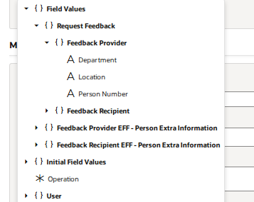 Request and Give Feedback pages does not have Division Attributes to ...