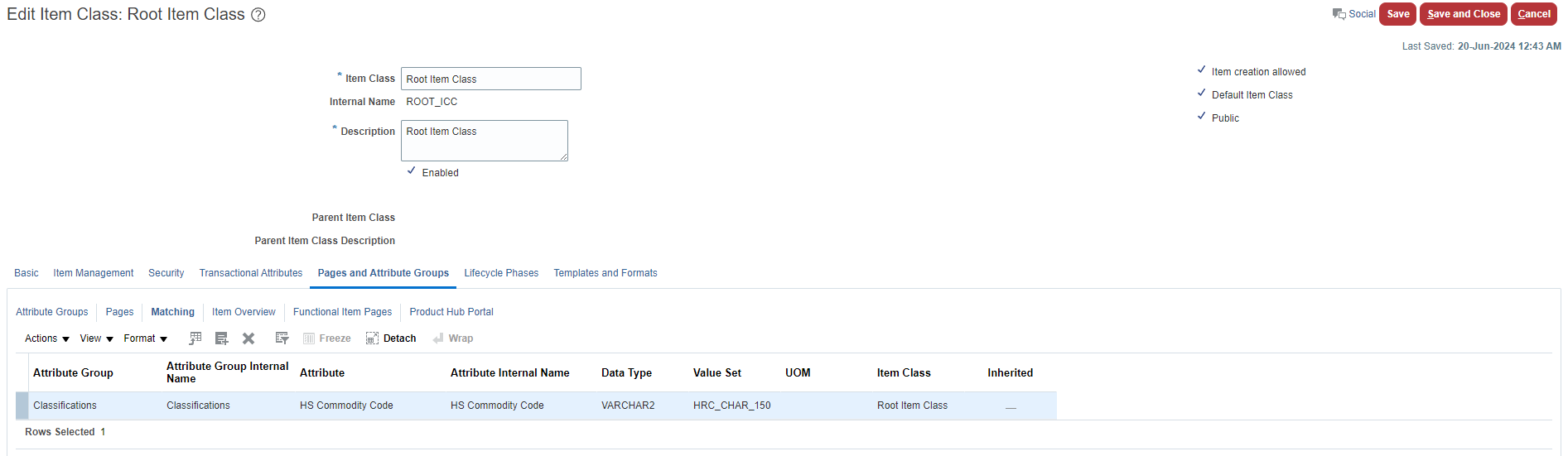 Unable to delete attribute group from matching/data quality item class ...