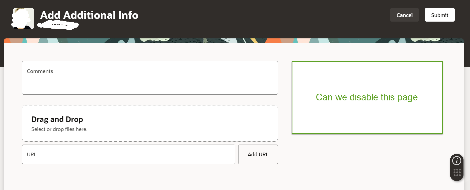 How to disable Add Additional Info page on Redwood Skills and Quals ...