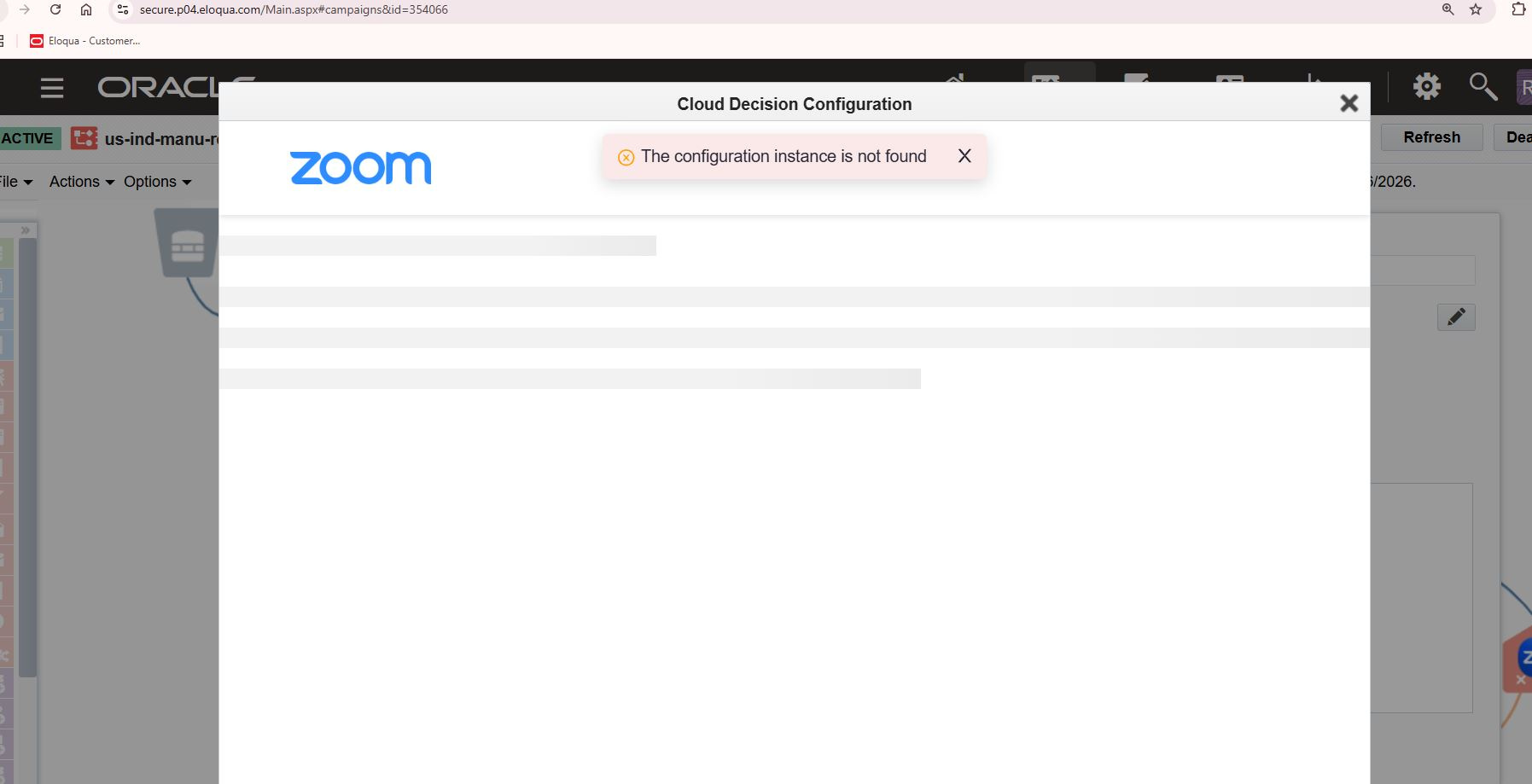 Zoom error - anyone experienced this before? — Cloud Customer Connect