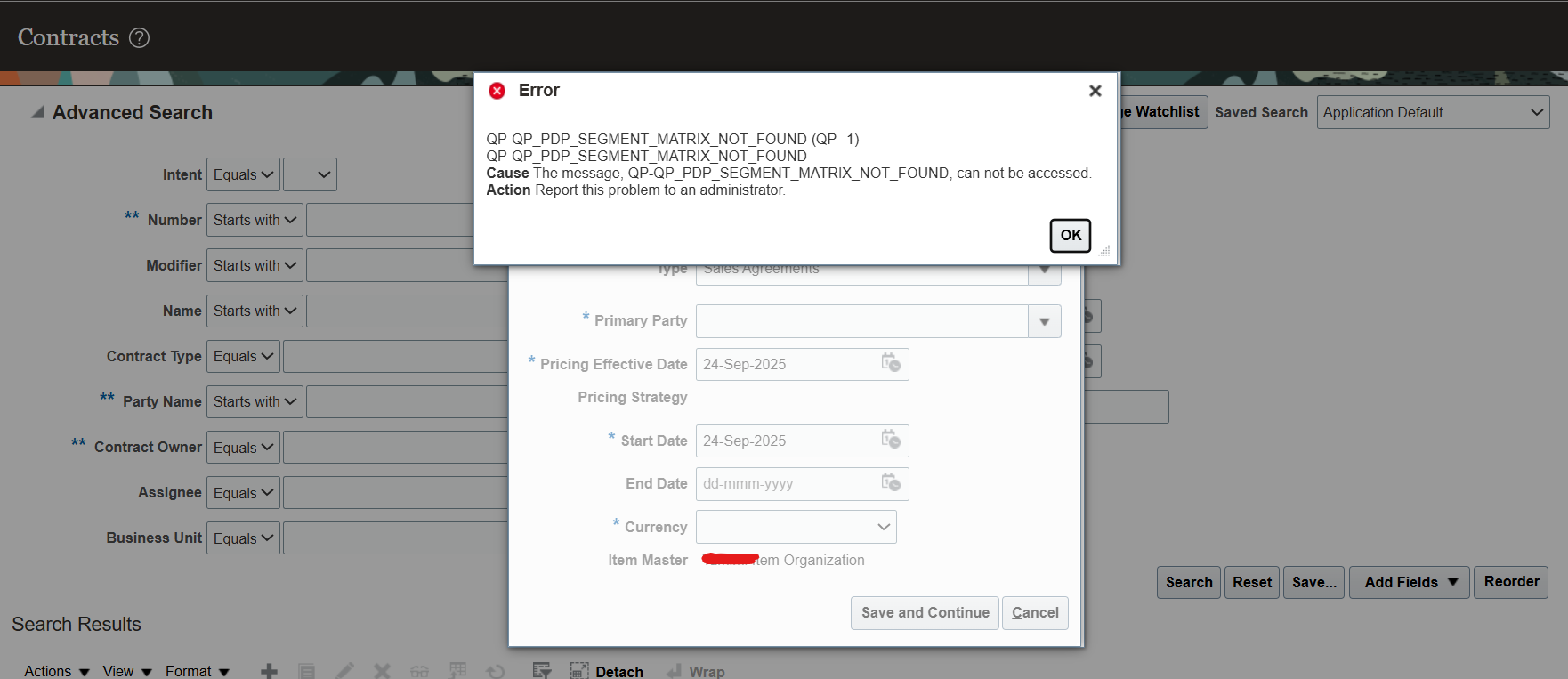 how to setup sales agreement for order management — Cloud Customer Connect