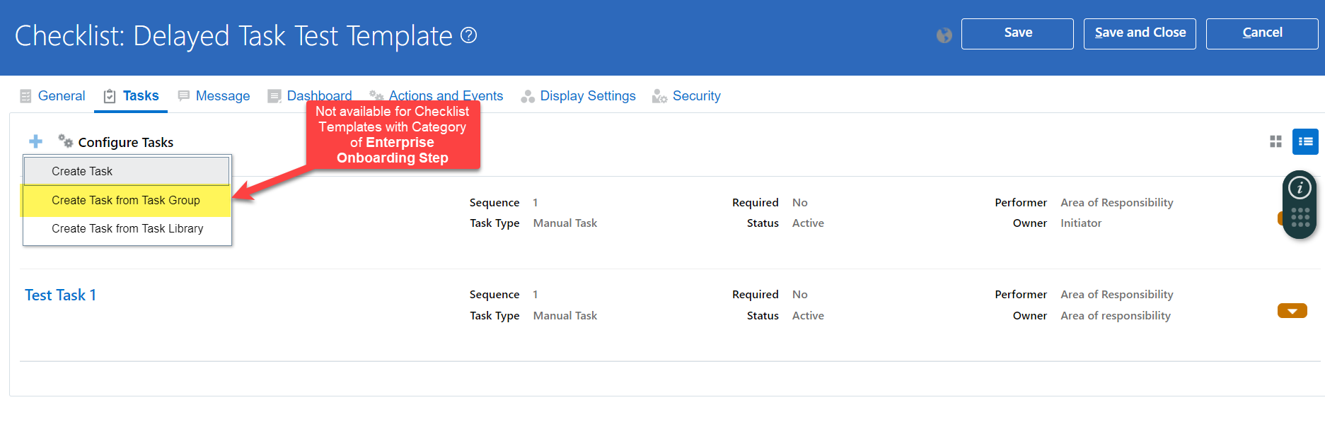 Task Groups Unavailable for Enterprise Onboarding Step Type Checklists ...