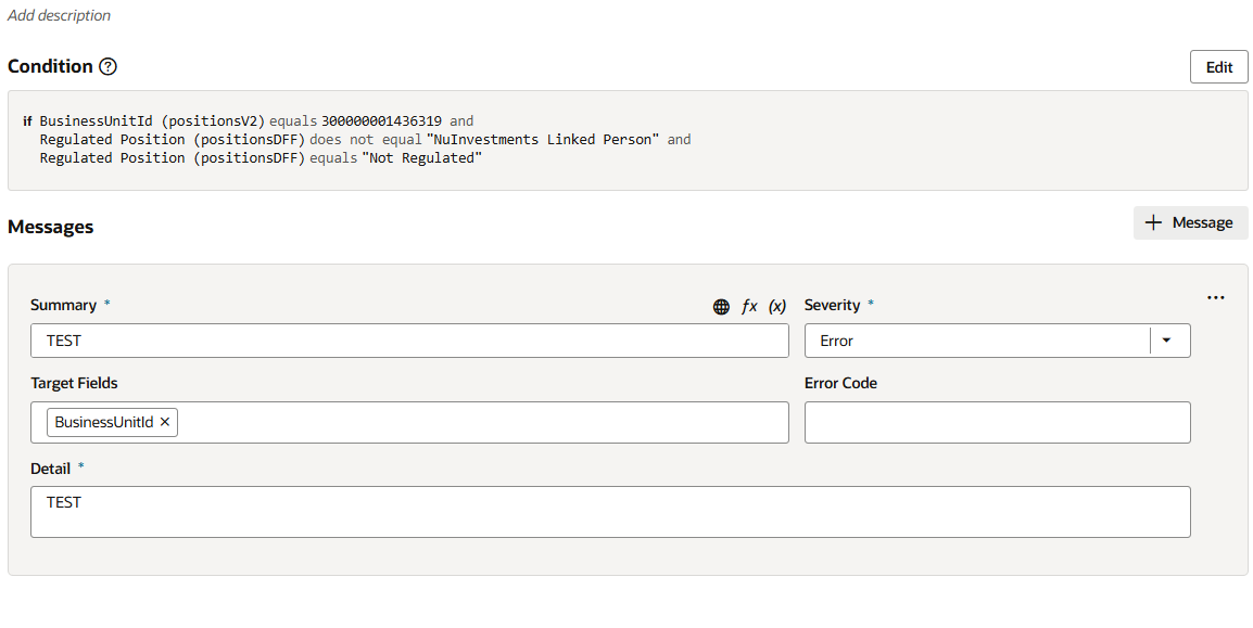 VBCS Validation Rule error message only shows when Target Field is set ...