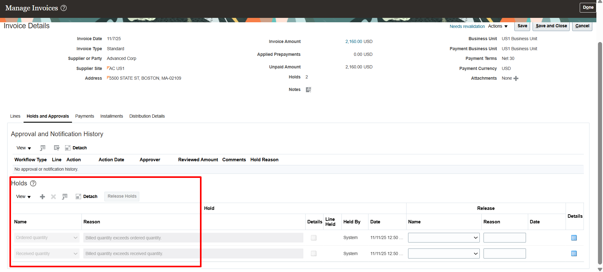 Confirm Receipt Process — Cloud Customer Connect