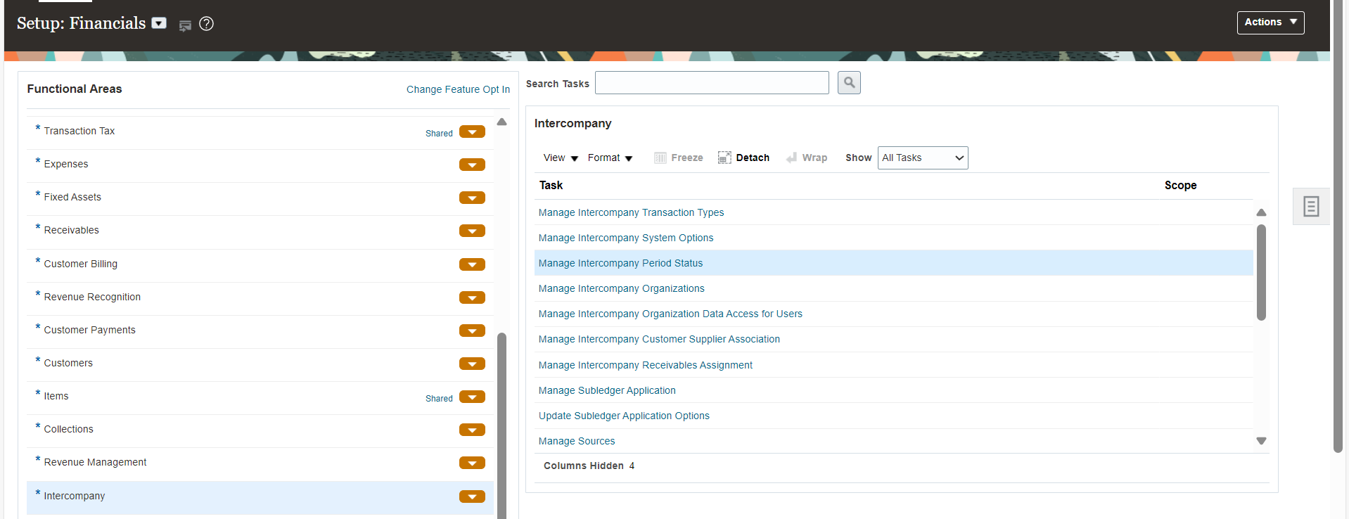 What is the privilege for Manage Intercompany Period Status — Cloud ...