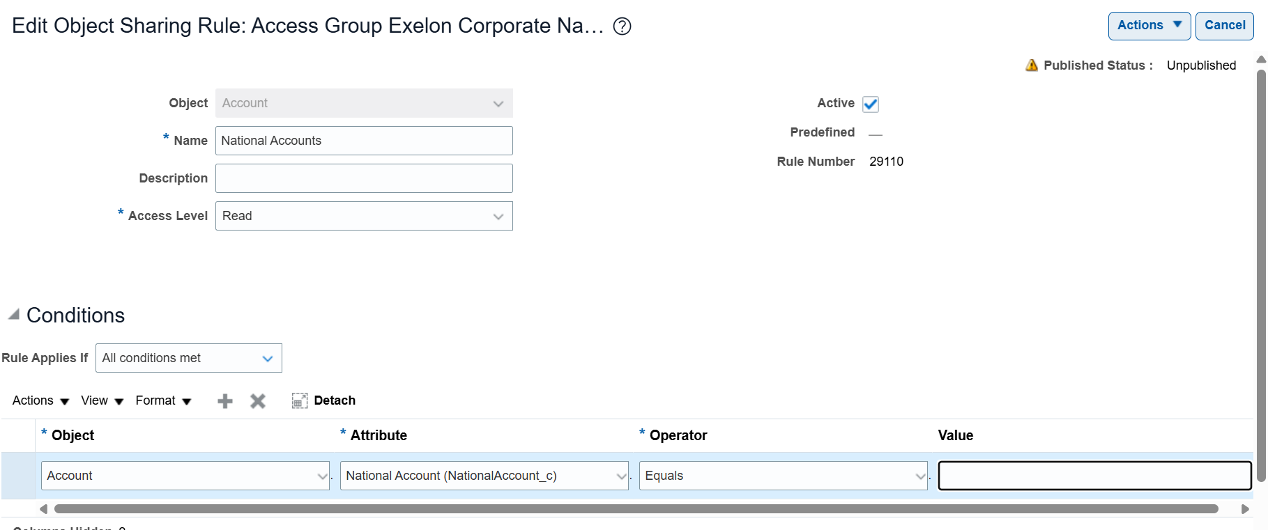 Using access group to hide certain accounts/activities to other role ...