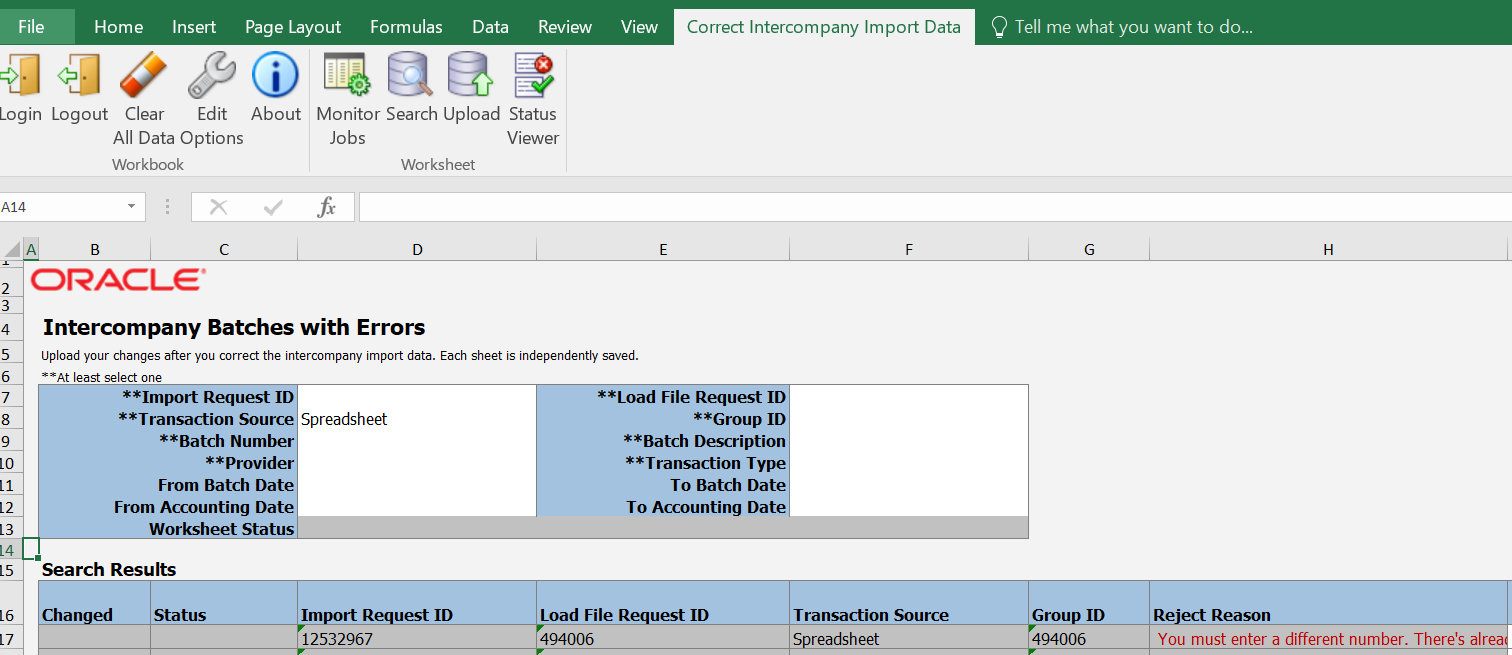 How do I delete intercompany import errors? — Cloud Customer Connect