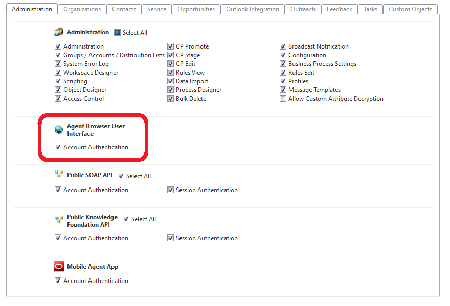 Is it possible to add the Agent Browser User Interface Account ...
