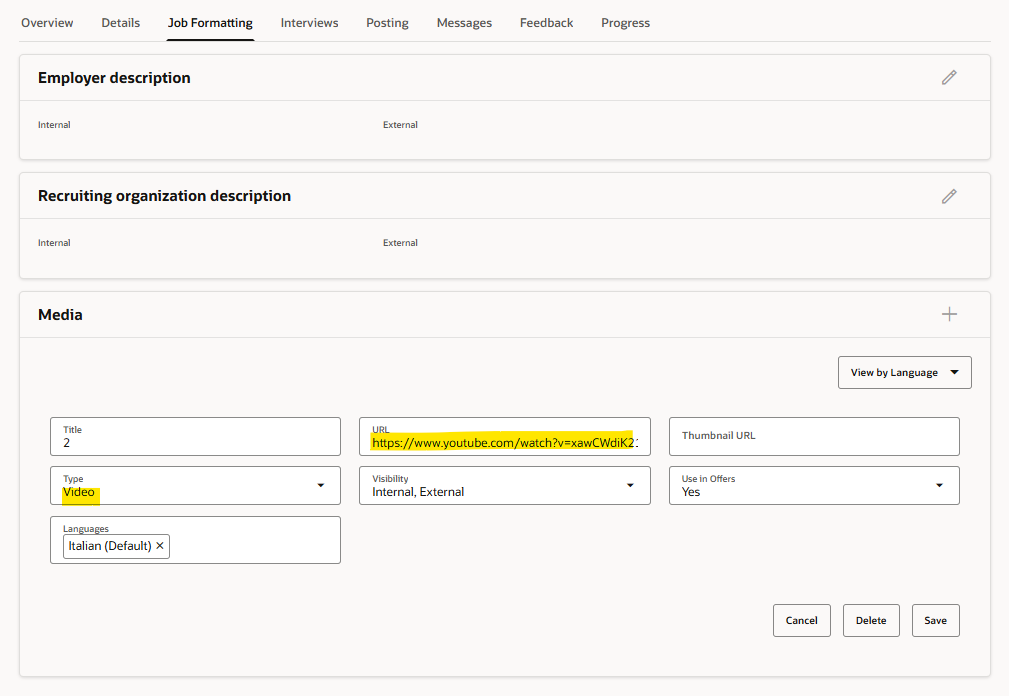 Media section not working as expeceted — Cloud Customer Connect