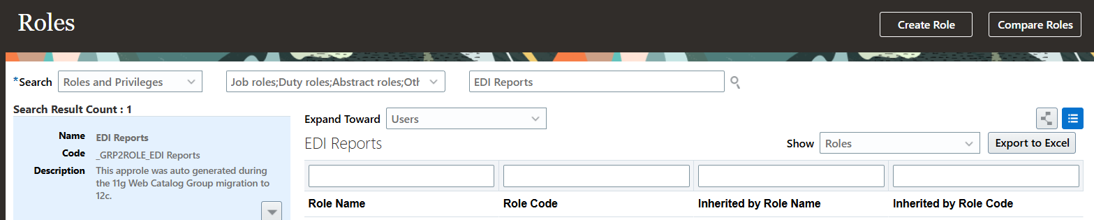 EDI Reports Role created but not in the per_roles_dn table — Cloud ...