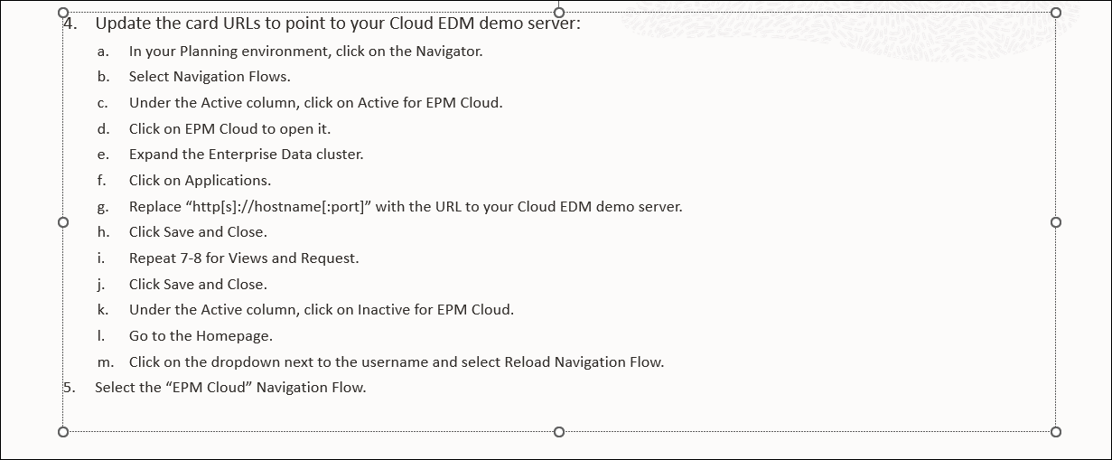 How to create the card to connect to EDMCS via EPBCS by using ...