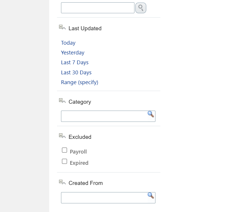 Responsive UI: Add Filters to Document Record — Cloud Customer Connect