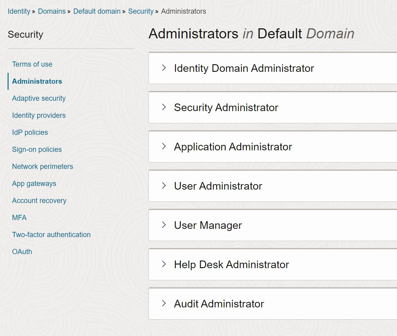 How do I retrieve all admin users and their groups from IDCS — Cloud ...
