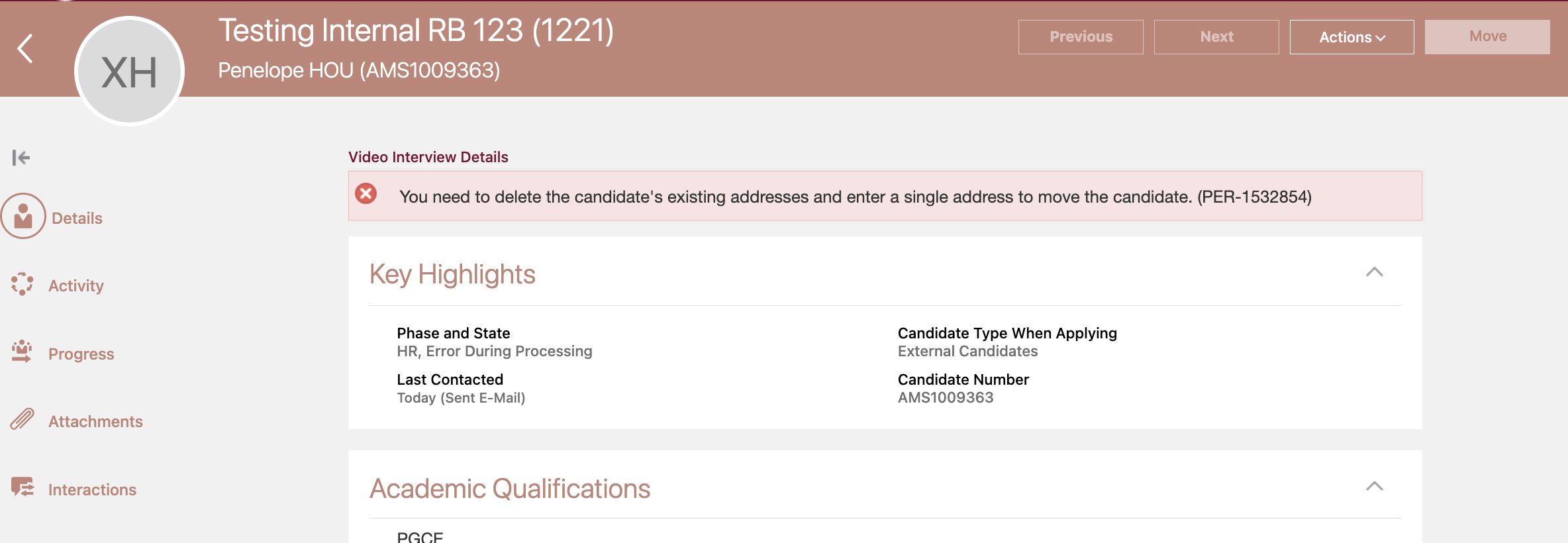Oracle HCM ORC Move to HR - error message (PER-1532854