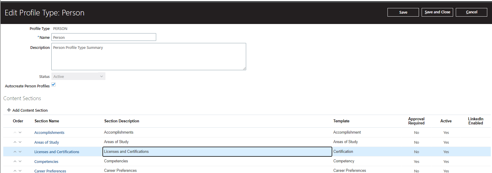 Can we change Talent Profile Content Section labels — Cloud Customer ...