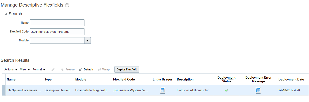 Business Unit descriptive flexfield. — Cloud Customer Connect