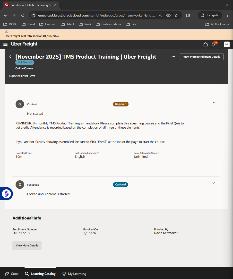 Resume button missing when Feedback is enabled — Cloud Customer Connect