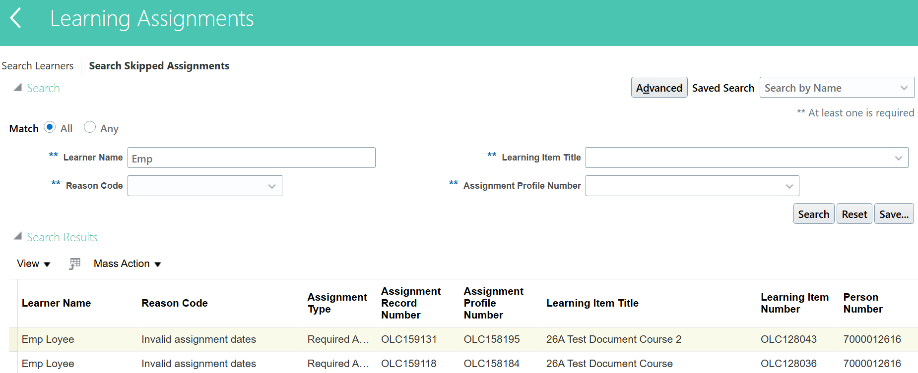 26A Add Learning Assignment - Invalid assignment dates — Cloud Customer ...