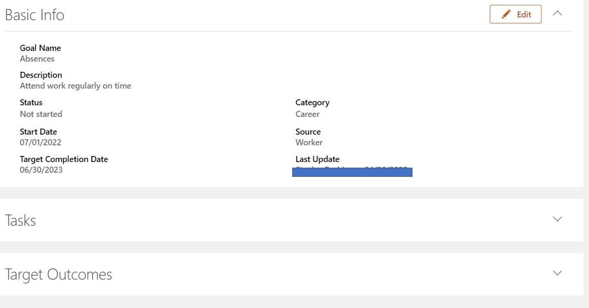 Adding goal with a task — Cloud Customer Connect