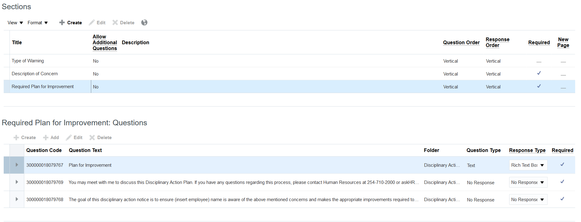 Edit a Questionnaire Template — Cloud Customer Connect
