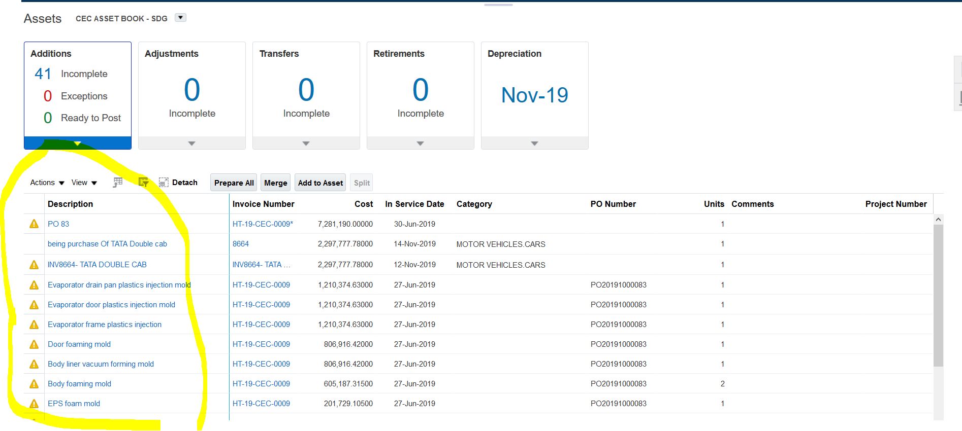 Remove Data from Addition Dashboard — Cloud Customer Connect